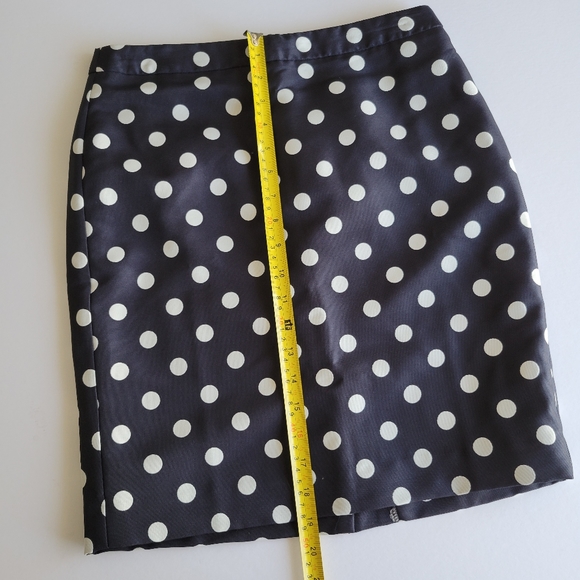 LOFT Navy polkadot skirt - Picture 6 of 7